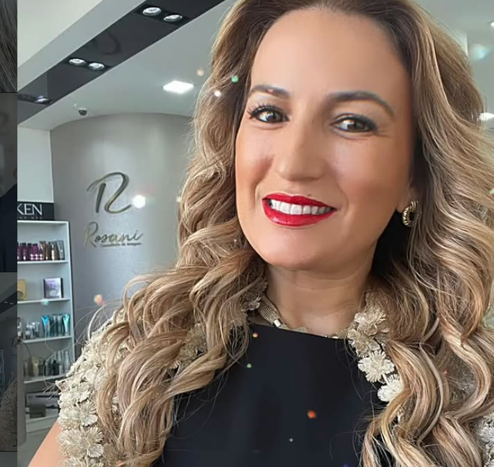 Transformação de cabelo feita no salão Rosani
