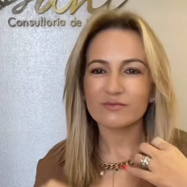 Transformação de cabelo feita no salão Rosani